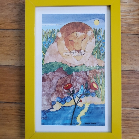 Boho jungle themed art prints custom frames vintage - Picture 4 of 12